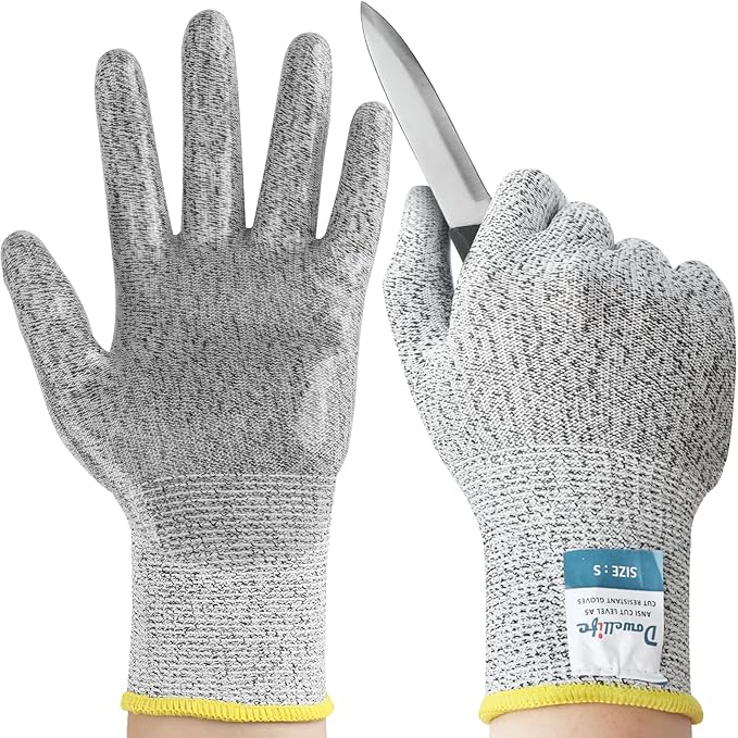 Dowellife Level 5 Silicon Cut Resistant Gloves by Dowellife