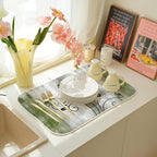 Floral Dish Drying Mat 18x24 Inches - Image 3