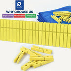 RIVEDA 50pcs Colored Wooden Clothes Pins, Clothespins - Image 7