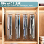 Clear Garment Bag for Hanging Clothes 10” Gusseted, 50” Suit Bags for Open - Image 6