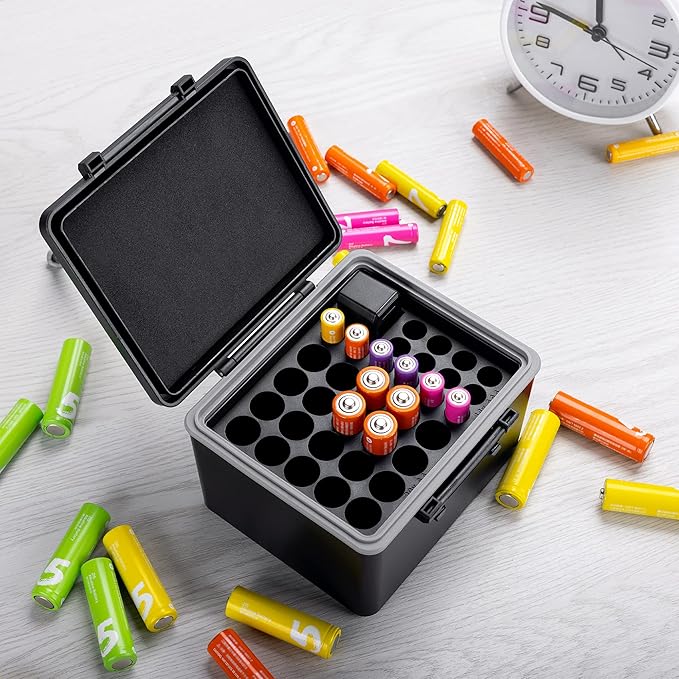 JJC AA AAA Battery Case Holder for 20 Double A Battery and 14 Triple A Battery - Image 7