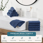 Casa Platino Cotton Washcloths - Image 2