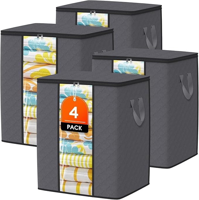 Clothes Storage Bags, 80L Large Capacity Containers by Unknown