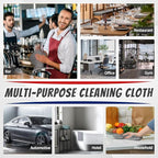 FIXSMITH Microfiber Cleaning Cloth, Shop Towels Bulk, 24 Pack Grey Microfiber - Image 4