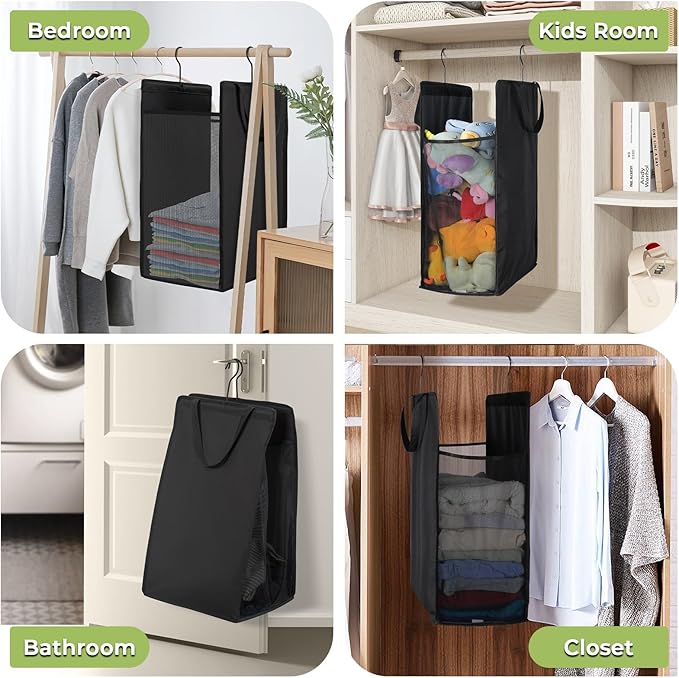 FENTEC Fentec Hanging Laundry Hamper, Hanging Laundry Basket, Slim Laundry - Image 7