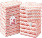 JOYMOOP Microfiber Cleaning Cloths – 18 Pack, Super Absorbent Towels by JOYMOOP