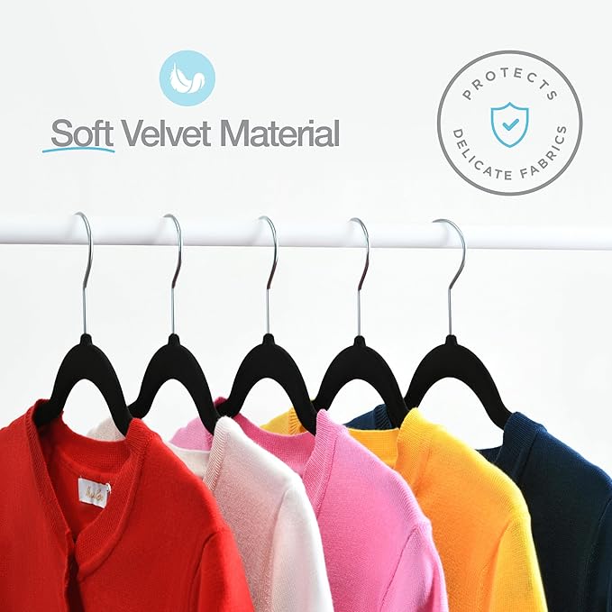 Home-it Premium Velvet Hangers 50 Pack - Image 3
