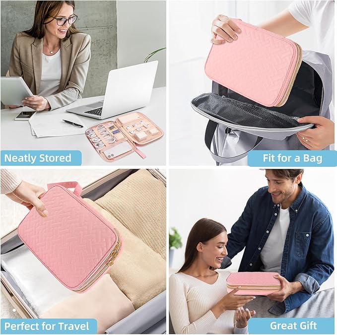 Electronics Organizer Travel Case, Charger Bag Cord Organizer Travel, - Image 6