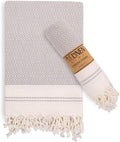 Evelynen Turkish Hand Towels for Bathroom & Kitchen Towels Decorative Set of 2 by EvelynenHome