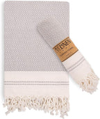 Evelynen Turkish Hand Towels for Bathroom & Kitchen Towels Decorative Set of 2 by EvelynenHome