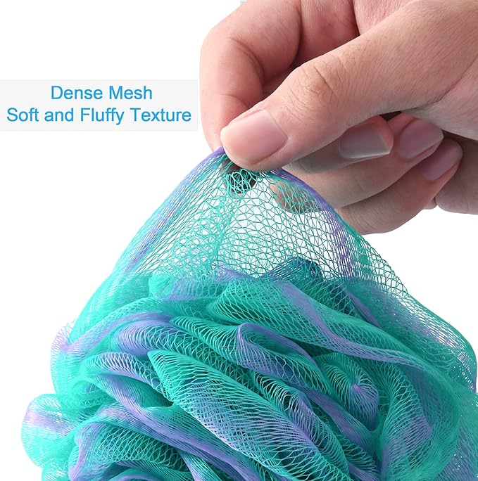 AmazerBath Loofah Sponge 60g/Piece, Exfoliating Bath Sponge Body Scrubber - Image 5