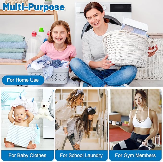 3-Pack Durable Honeycomb Mesh Laundry Bags - Image 3