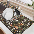 19.5" x 12" Dish Drying Mat & 24" x 5.5" Sink Splash Guard, Super Absorbent - Image 2