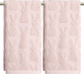 Artoid Mode 2 Pcs Pink 3D Rabbit Jacquard Easter Hand Towels by ArtoidMode