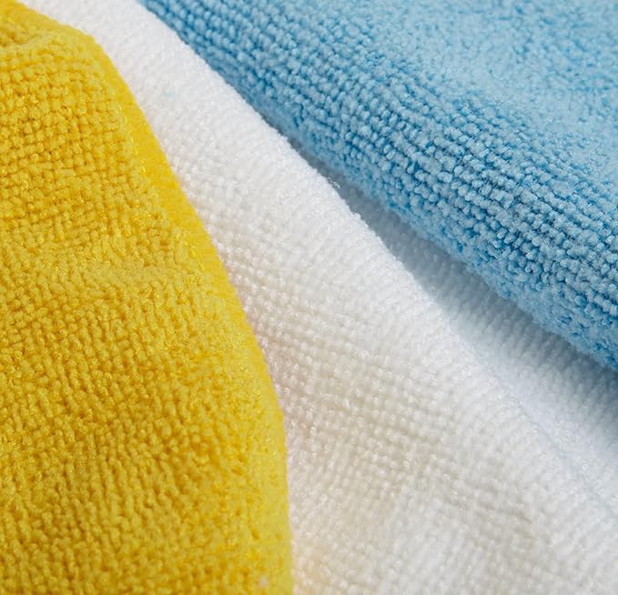 Amazon Basics Microfiber Cleaning Cloths, Highly Absorbent, Scratch-Free - Image 3