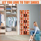 Windyun 40 Over the Door Shoe Organizer Large Mesh Pocket Hanging Shoe Rack - Image 4