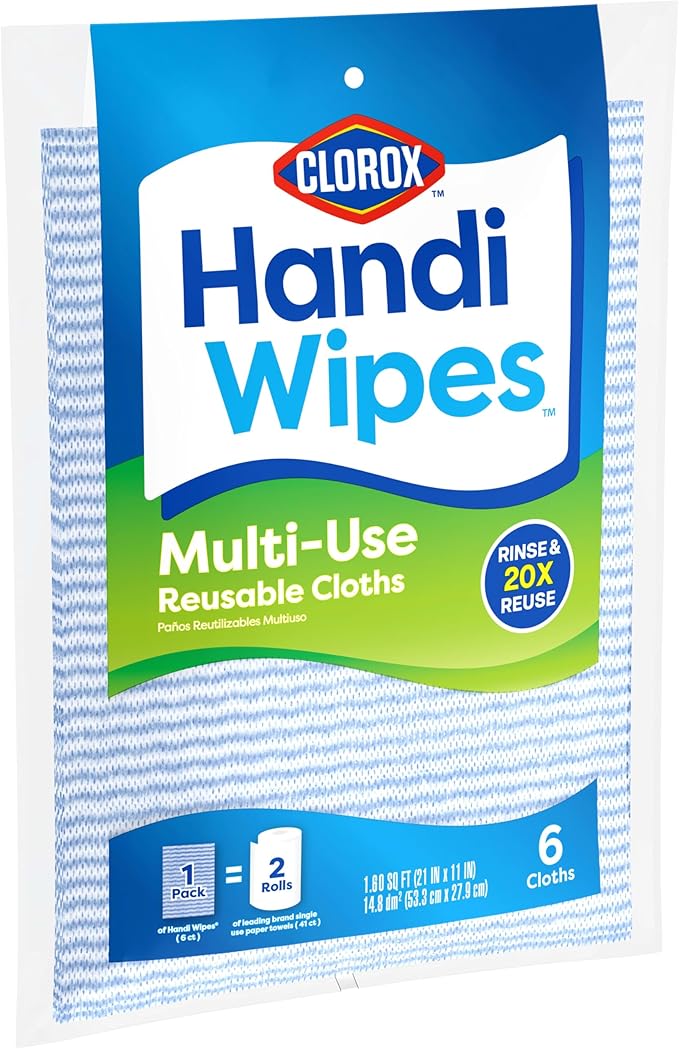 Clorox Handi Wipes Multi Use Reusable Cloths - Image 3