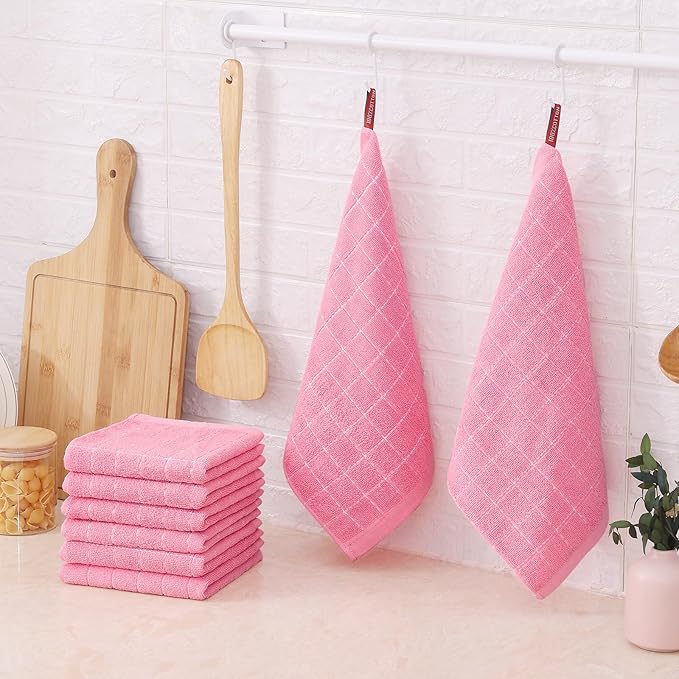 Mordimy 100% Cotton Terrycloth Kitchen Towels and Dishcloths Sets, Soft and - Image 7