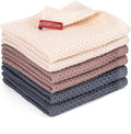 BOOMIBOO 6-Pack Kitchen Dish Cloths, 100% Cotton Waffle Weave, Ultra Soft by BOOMIBOO