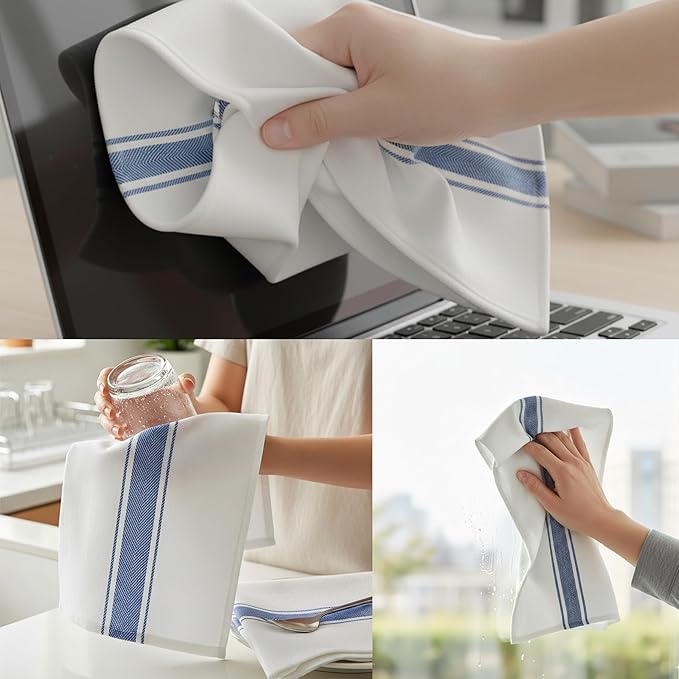 Kitchen Towels| Tea Towel for Craft| Cotton Dish Towels| Reusable Bulk Cleaning - Image 7