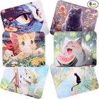 6Pcs Cute Kittys devise Premium Microfiber Cleaning Cloths, by ADBGV