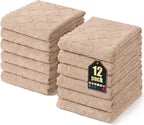 Homaxy 12 Pack Dish Towels for Kitchen, Super Soft and Absorbent Coral Velvet by Homaxy