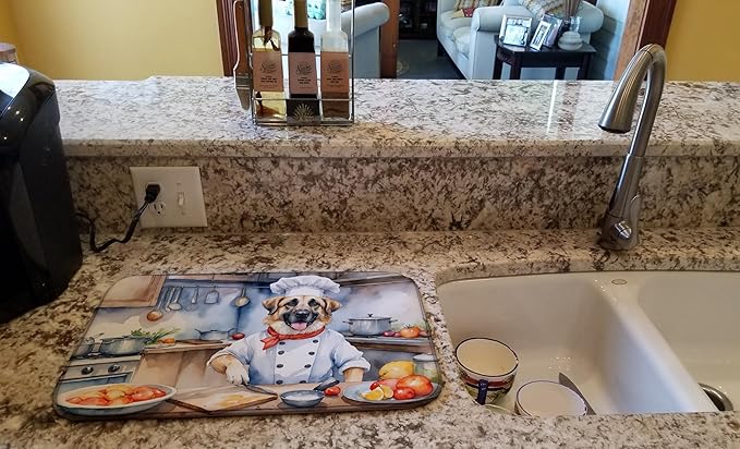 Caroline's Treasures DAC6191DDM Anatolian Shepherd The Chef Dish Drying Mat - Image 2