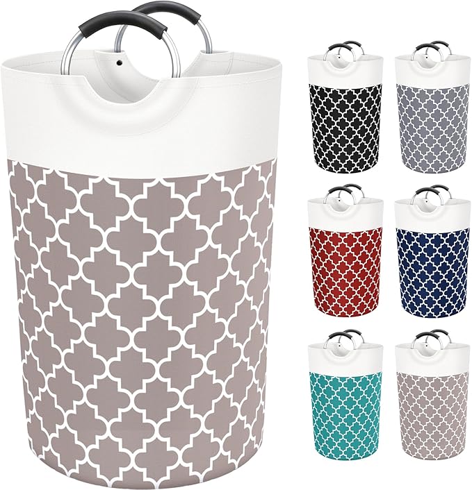 Large Laundry Basket Laundry Hamper Bag Washing Bin Clothes Bag Collapsible Tall by Fabspace