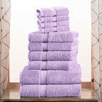 Superior Egyptian Cotton Solid Towel Set, Washcloths 13” x 13”, Hand Towels 20” by SUPERIOR