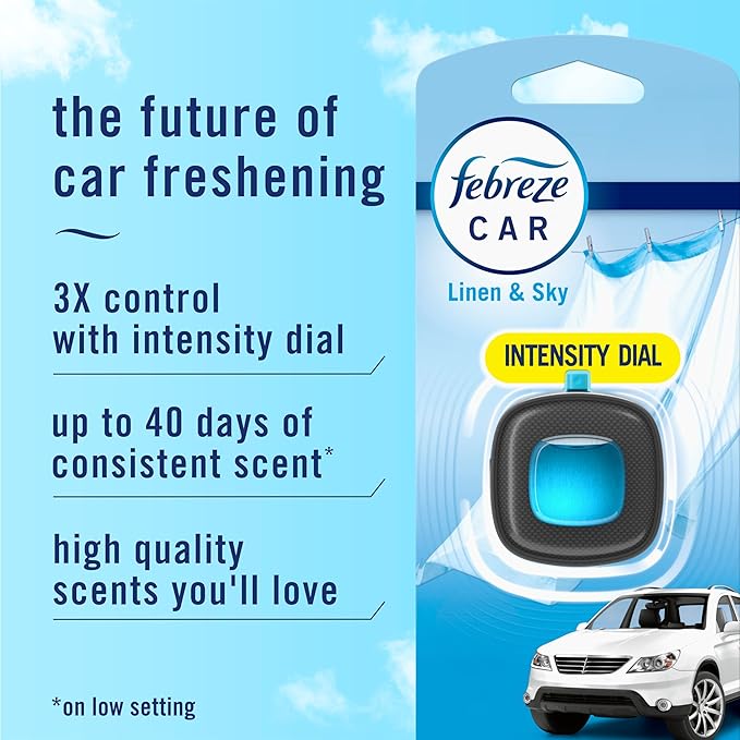 Febreze Car Air Freshener, Odor-Fighting Automotive Vent Clip, Scented Car - Image 2