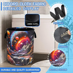 Dream Galaxy Mountains Laundry Basket Funny Oxford Cloth Laundry Hamper - Image 2