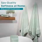 Fabdreams 100% Organic Cotton Bath Towel Set of 6 700 GSM Hotel Premium Plush - Image 2