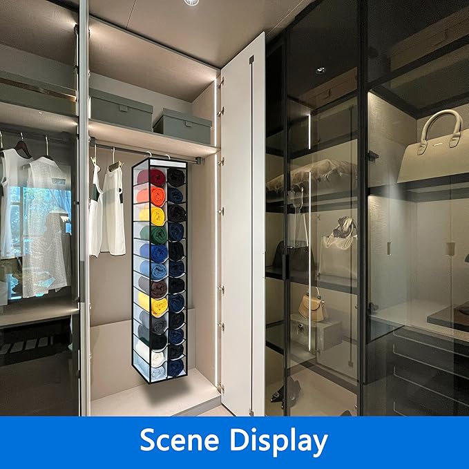 Closet Organization, 24 Section Hanging Closet Organizer, Space Saving - Image 3