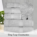 SUPERIOR Egyptian Cotton Pile Bath Sheet Set of 2, Ultra Soft Luxury Towels - Image 3