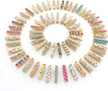 Mini Wooden Clothespins Photo Paper Peg Craft Clips, 100 Pack by Z+ZICOME