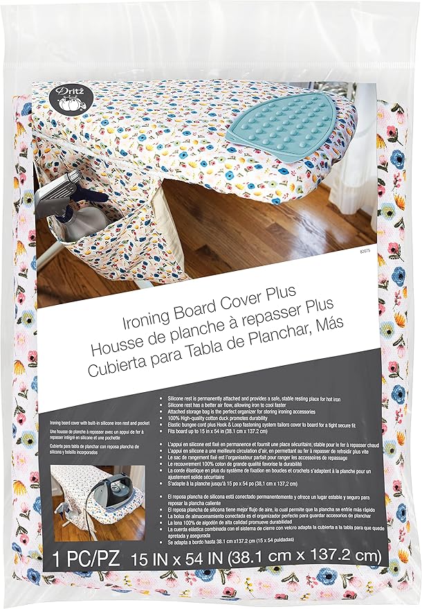 Dritz Clothing Care 82675 Ironing Board Cover Plus, 54 x 15-Inch by Dritz