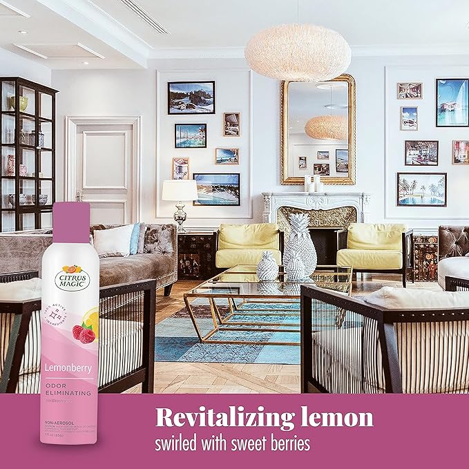 Citrus Magic Odor Eliminating Air Freshener Spray, Lemonberry - Image 4