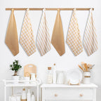 LANE LINEN Kitchen Towels Set of 6-100% Cotton, Quick-Drying 18” x 28” Dish & - Image 6
