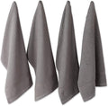DII Basic Terry Collection Waffle Dishtowel Set, Solid Gray, 4 Piece by DII