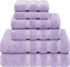 American Soft Linen Luxury 6 Piece Towel Set, 2 Bath Towels 2 Hand Towel 2 by AmericanSoftLinen