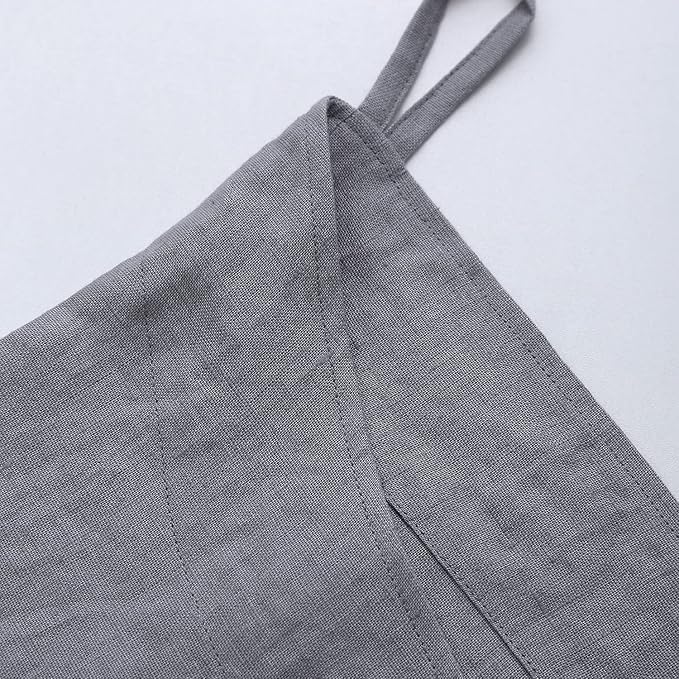 Amazhiyu Pure Linen Over The Door Laundry Hanging Hamper Bag - Image 4