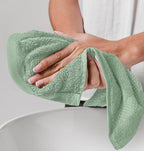 White Classic Luxury Cotton Washcloths 13x13 Inch - Image 8