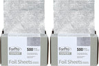 ForPro Expert Embossed Aluminum Foil Sheets 500S, Pop-Up Foil Dispenser by ForProProfessionalCollection