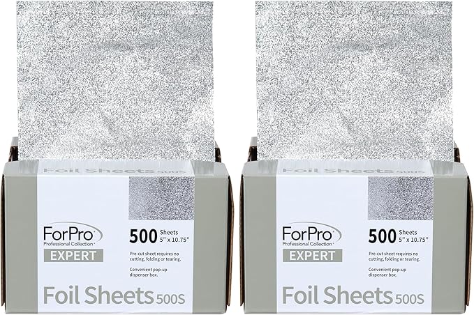 ForPro Expert Embossed Aluminum Foil Sheets 500S, Pop-Up Foil Dispenser by ForProProfessionalCollection