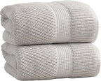 NY Loft 100% Cotton 2 Pack Bath Sheet Towel Set | Absorbent Quick-Dry Oversize by NYLoft