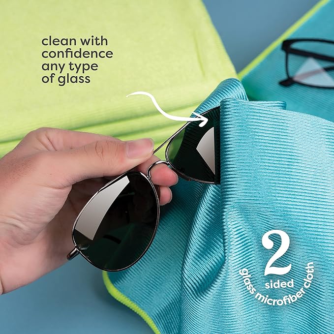 SCRUBIT Microfiber Cloths for Glass – Lint Free Window Cleaning Cloth for - Image 5