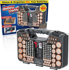 Battery Daddy Storage & Organizer Case w/Tester, Stores & Protects Up to 180 by Ontel