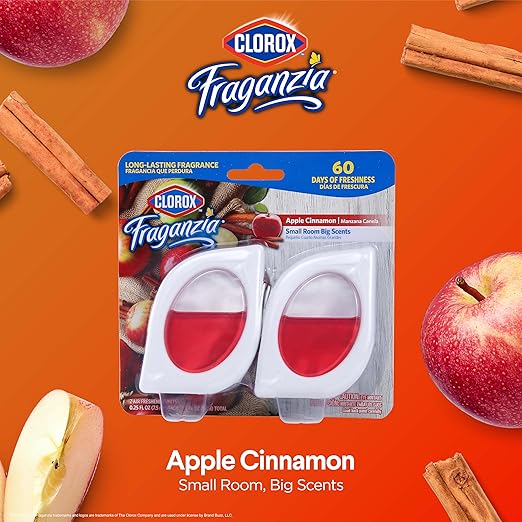 Clorox Fraganzia Small Rooms Air Freshener, Apple Cinnamon Scent - Image 2