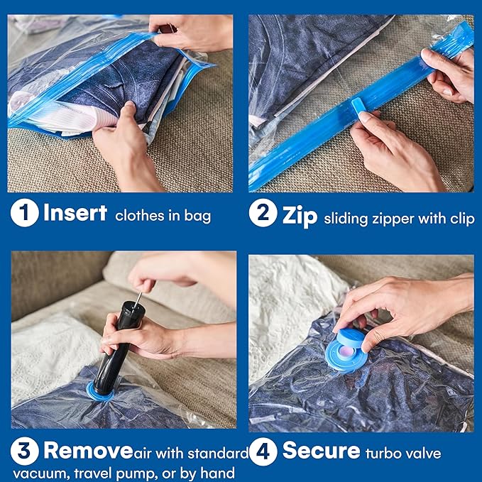 12 Pack Variety Vacuum Storage Bags - Image 7