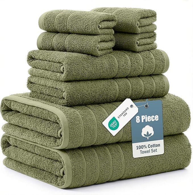 Casa Platino 100% Cotton Hotel Bath Towel Set by CasaPlatino